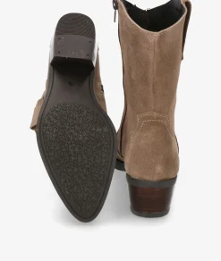 Botines Rhostock 13787 en serraje taupe