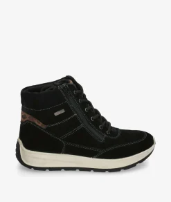 Botines St. Gallen SOFI-02 en serraje negro