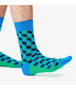 Calcetínes unisex HAPPY SOCKS FIO01-6400 en azul marino