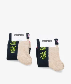 Calcetínes unisex HAPPY SOCKS P000071 en beige