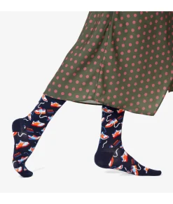 Calcetínes unisex HAPPY SOCKS RFI01-6500 en azul marino