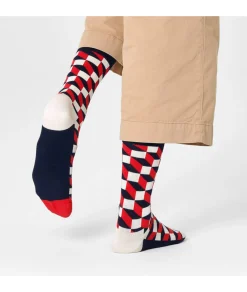 Calcetínes unisex HAPPY SOCKS FIO01-6550 en rojo