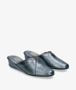 Chinela KOSMA 6558 en jeans metalizado