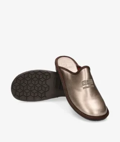 Chinela Nordikas 281-O/8F en taupe metalizado