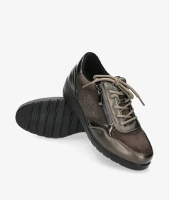 Deportivos DOCTOR CUTILLAS 45411 en taupe metalizado