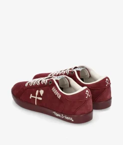 Deportivos HARPER&NEYER SUPERBOWL COLOURS en serraje burdeos