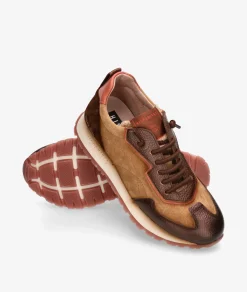 Deportivos Hispanitas CHI254312 en serraje taupe