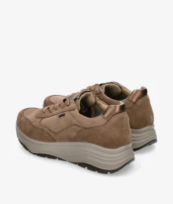 Deportivos Igi&Co 8657022 en serraje taupe