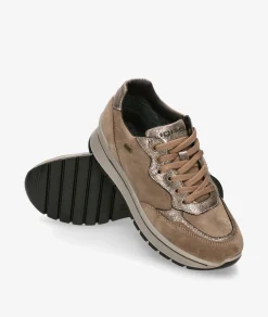 Deportivos Igi&Co 8676511 en serraje taupe