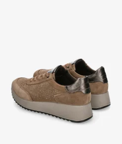 Deportivos Imac 858220 en serraje taupe