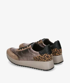 Deportivos Imac 858248 en taupe metalizado