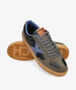 Deportivos MUNICH BREAK en serraje gris