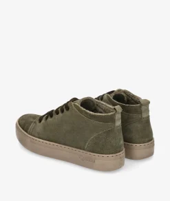 Deportivos Natural World 6122 en serraje kaki