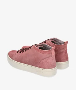 Deportivos Natural World 6122 en serraje rosa