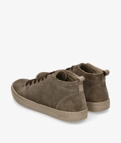 Deportivos Natural World 6721 en serraje kaki