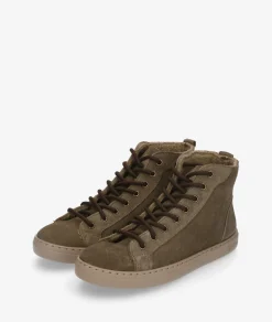 Deportivos Natural World 6220 en serraje kaki