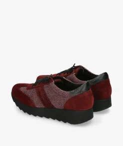 Deportivos pabloochoa.shoes GEO 20-BANDA PICADA en burdeos