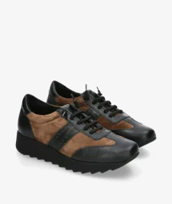 Deportivos pabloochoa.shoes GEO 20-BANDA PICADA en serraje taupe