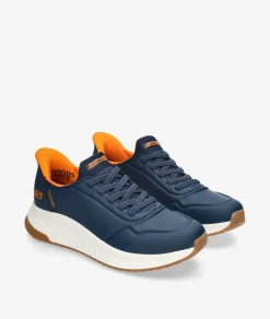 Deportivos Skechers 118424 en azul marino