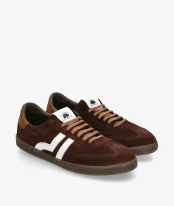 Deportivos Traveris 84896 en serraje marrón