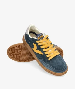 Deportivos Victoria 8806102 en serraje azul