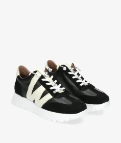 Deportivos Wonders A-2476 en negro