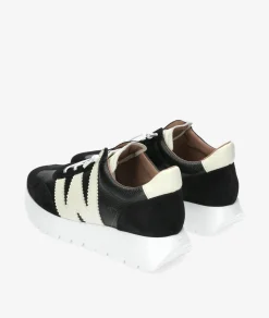 Deportivos Wonders A-2476 en negro