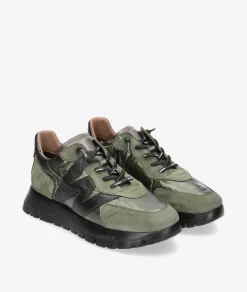 Deportivos Wonders A-2464 en caki