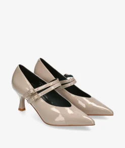 Merceditas Stephen Allen SELENE 3699-7 en charol taupe