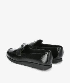 Mocasines Flex&Go ST1122 en charol negro