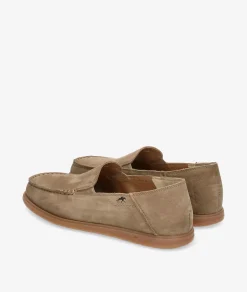 Mocasines Fluchos F2193 en nobuck taupe