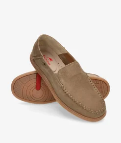 Mocasines Fluchos F2193 en nobuck taupe
