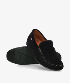 Mocasines Fluchos F2207 en serraje azul