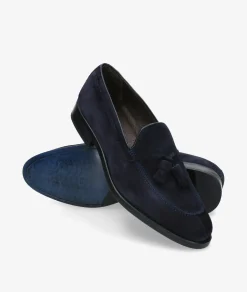 Mocasines HOBBS- DON 10958 en serraje azul