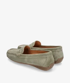 Mocasines pabloochoa.shoes 94239 en serraje kaki