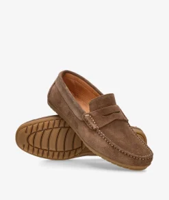 Mocasines pabloochoa.shoes 82223 en serraje marrón