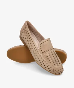 Mocasines Stephen Allen LAUR-24 1908-C490 en ante camel