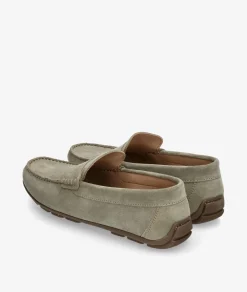 Mocasines Traveris 33720 en serraje kaki