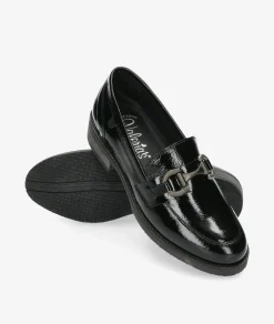 Mocasines Valeria´s 1537 en charol negro