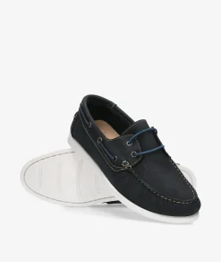 Naúticos Traveris 84386 en nobuck azul