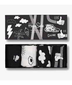 Pack de calcetines HAPPY SOCKS XBWH09-9100 en gris