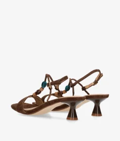 Sandalias Aclys MILANO 03 en ante marrón