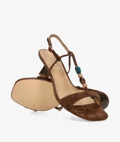 Sandalias Aclys MILANO 03 en ante marrón