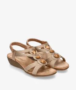 Sandalias Amarpies 26620 en bronce