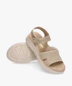 Sandalias Amarpies 28660 en beige
