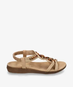 Sandalias Amarpies 30245 en platino