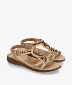 Sandalias Amarpies 30245 en platino