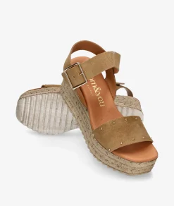 Sandalias bloom&you AURORA en serraje camel