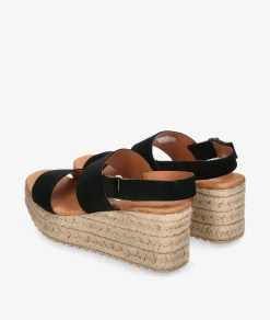 Sandalias bloom&you KLIN en serraje negro