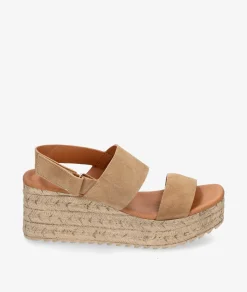 Sandalias bloom&you KLIN en serraje beige